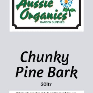 Aussie Organics Chunky Pine Bark Mulch 30Lt Bag