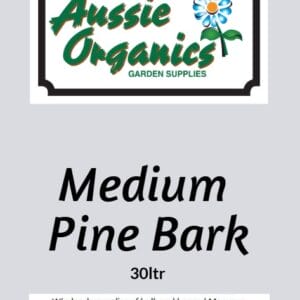 Aussie Organics Medium Pine Bark Mulch 30Lt Bag