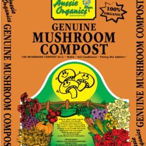 Aussie Organics Mushroom Compost 30Lt Bag