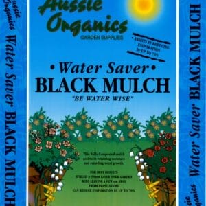 Aussie Organics Water Saver Black Mulch 30Lt
